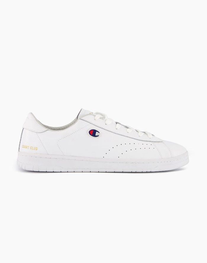 Zapatillas Champion Hombre - Club Court Colour Back Tab ( Blancas ) 3790581-MO